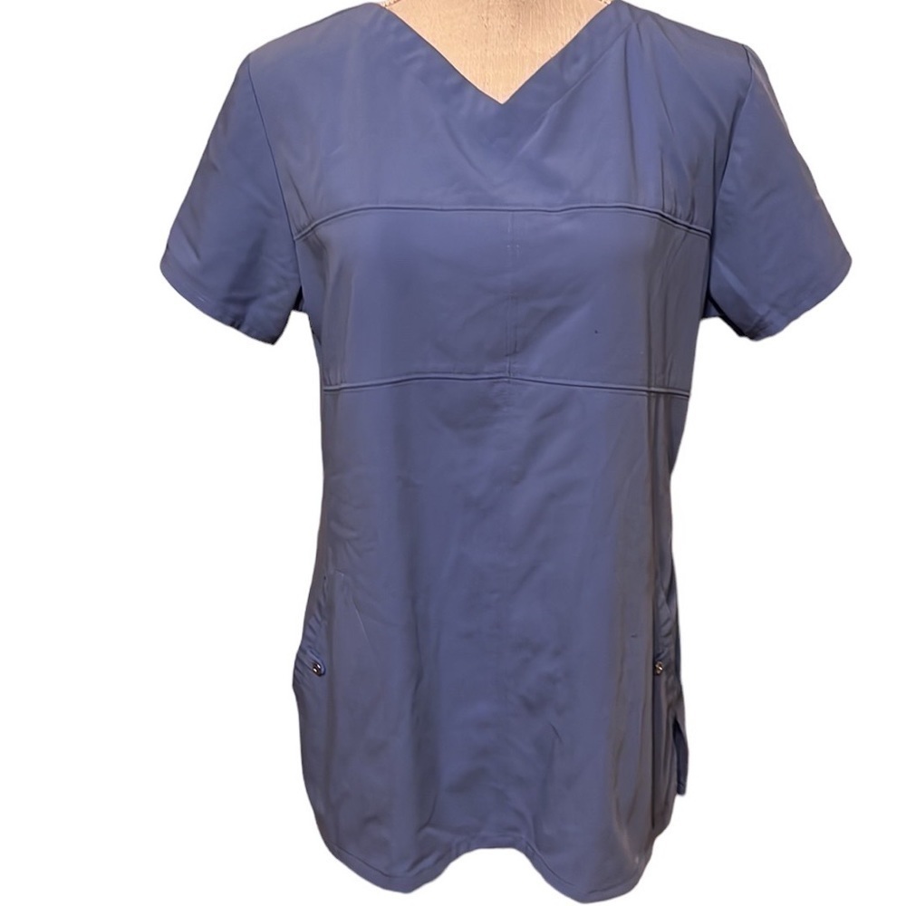 Greys  anatomy ceil  blue scrub top by Barco, sz L
